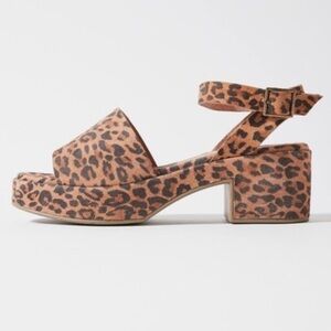 Seychelles Leopard Print Platform Sandals